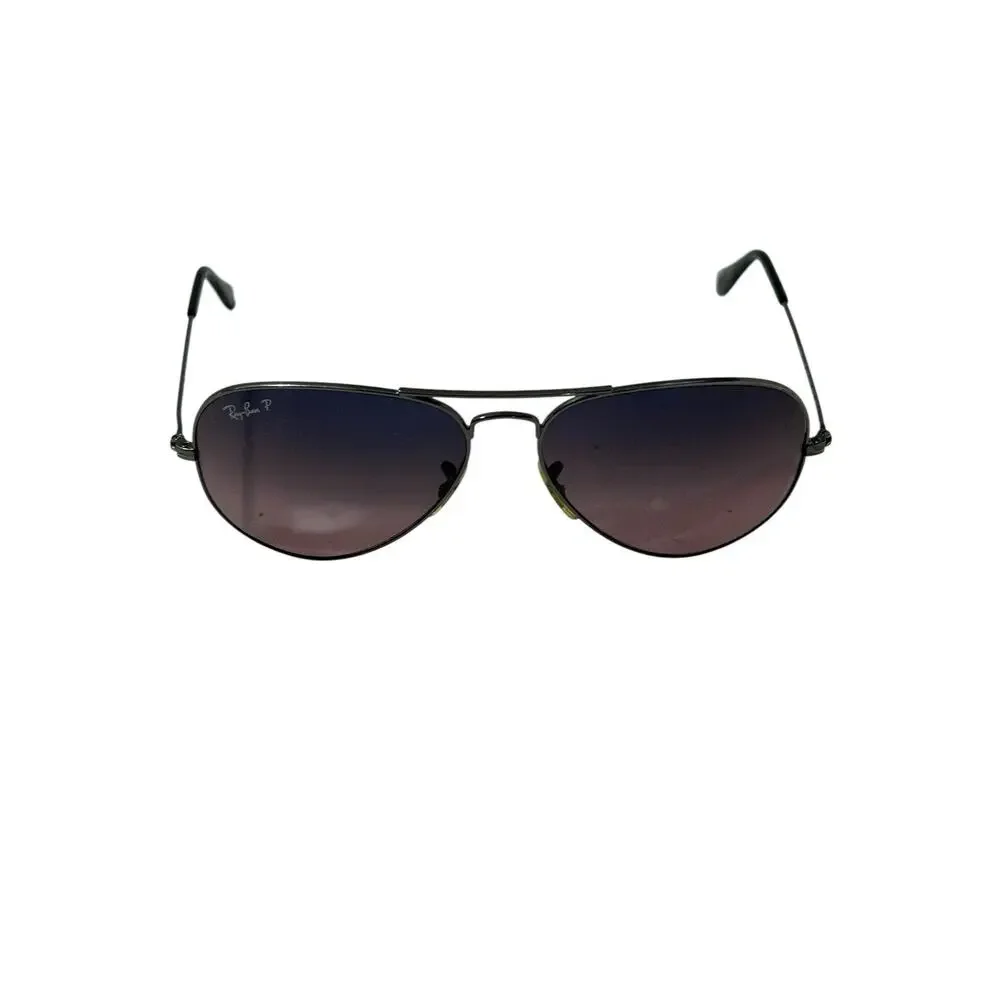 Ray Ban Aviator Large Metal RB3025 58mm Italy Polarized 3P Sunglasses w/Case